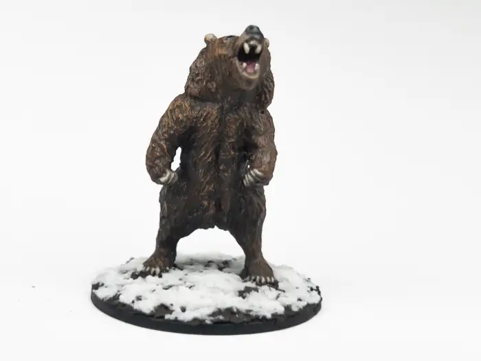 Bear rearing to attack.