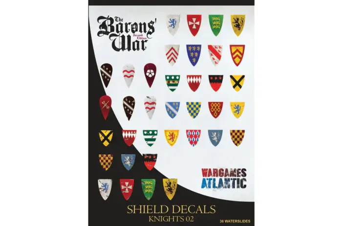 Barons' War Shield Decals (02): Knights 02