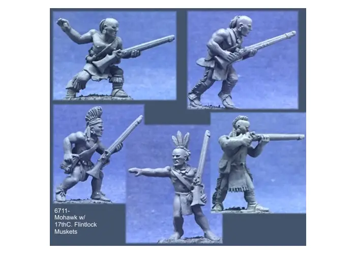 Mohawk Warriors w/17th C. Flintlock Muskets