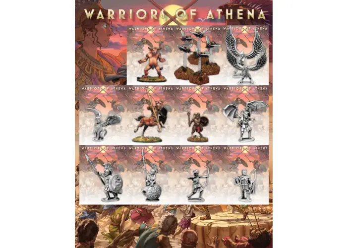 Warriors of Athena: Wave 1 Miniatures.