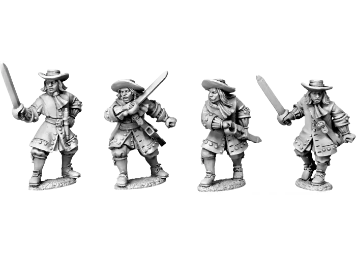 Soldiers fighting with Swords