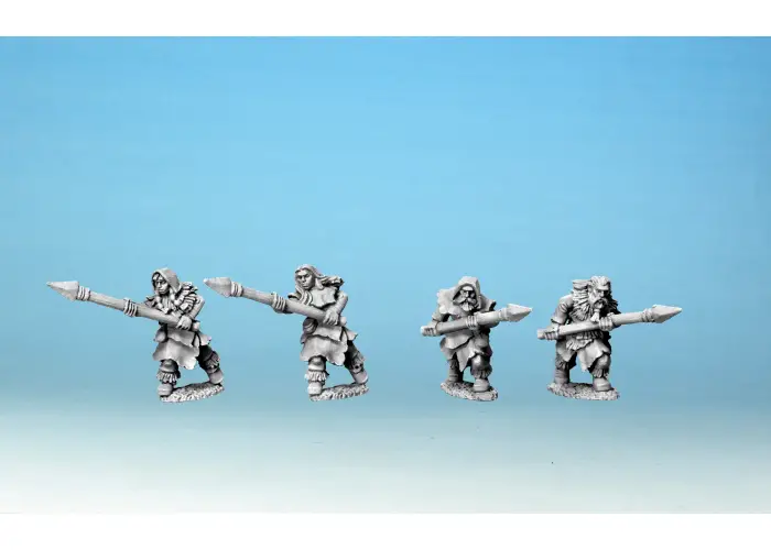 Savage Tribe with Spears (15mm)